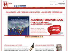 Tablet Screenshot of editorialhelice.es